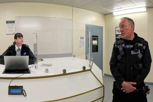 Still from the 2D film Custody Suite A