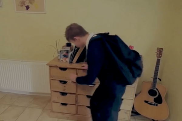 Still from the 2D film Joe A at Home